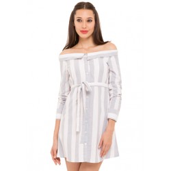 Off The Shoulder Shirt Dress!